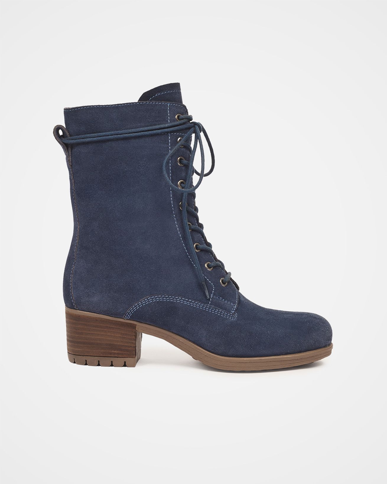 Block Heel Derby Boots