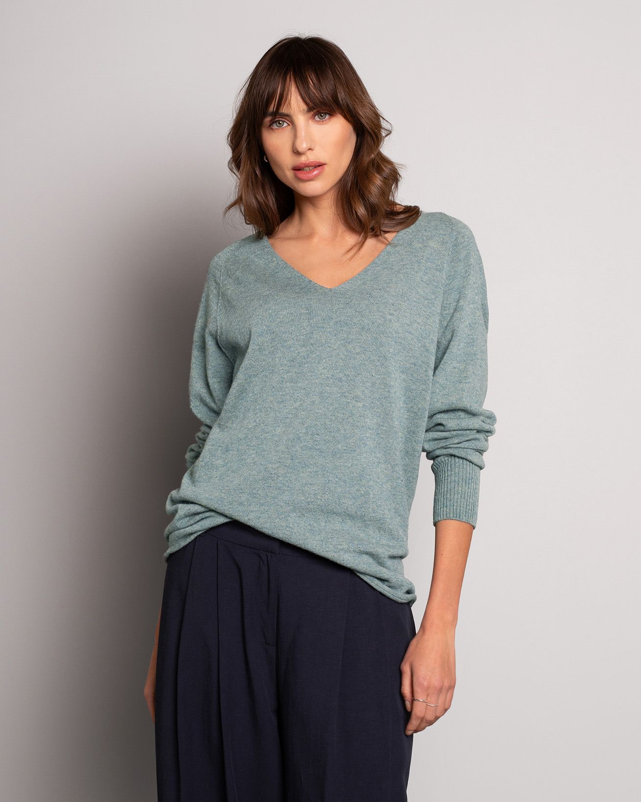 Supersoft Slouch V Neck Jumper