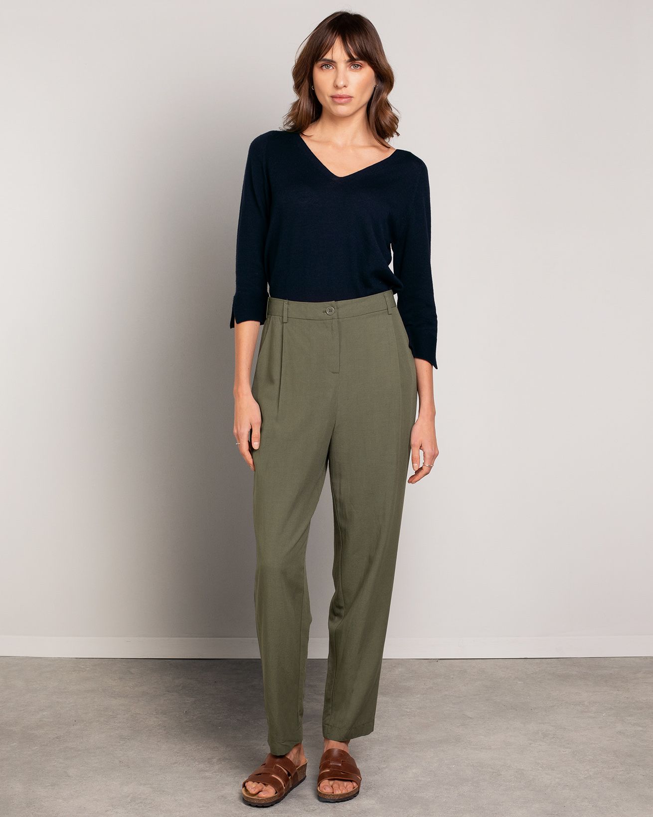 Casual Tapered Leg Pants