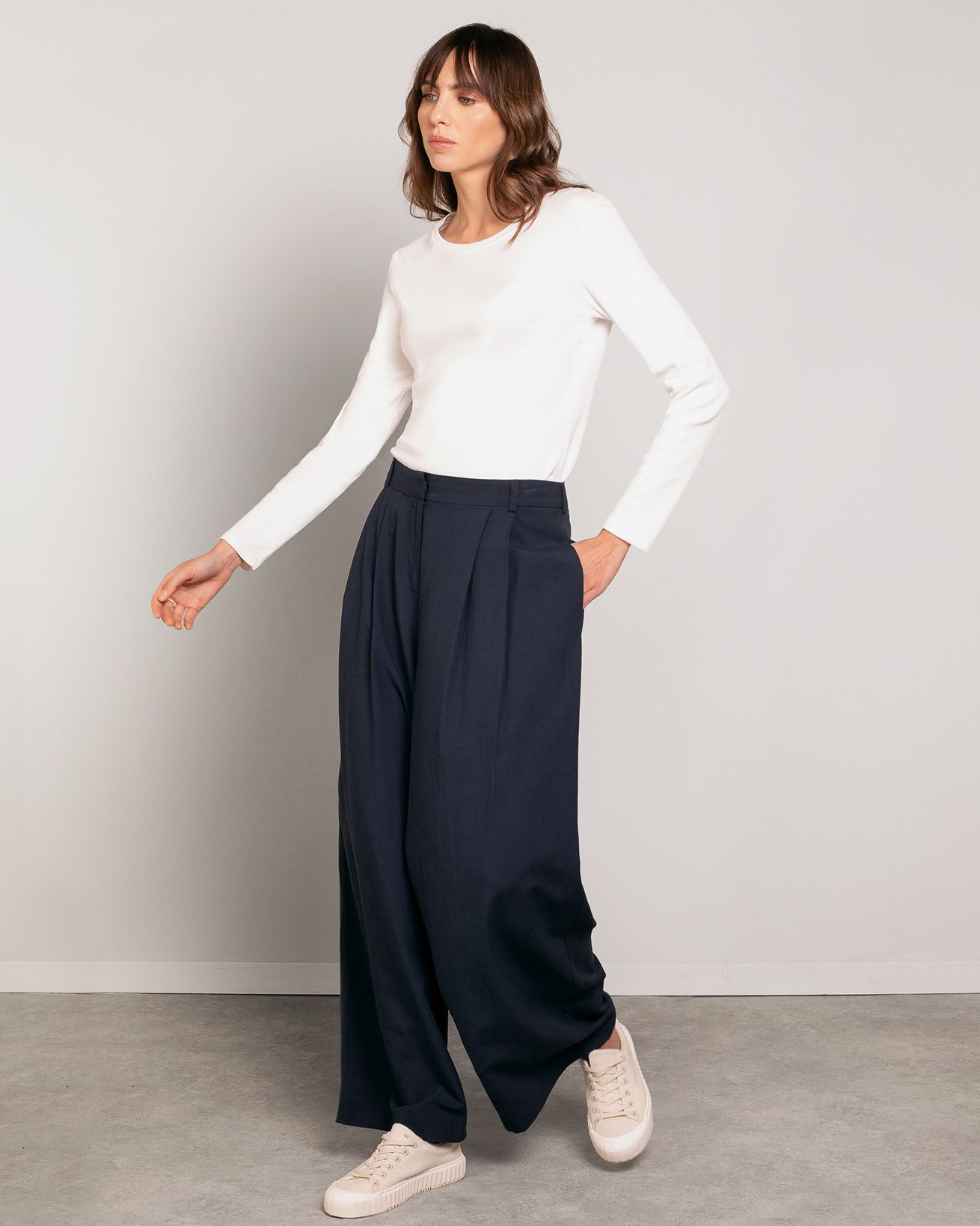 Wide Leg Drape Pants