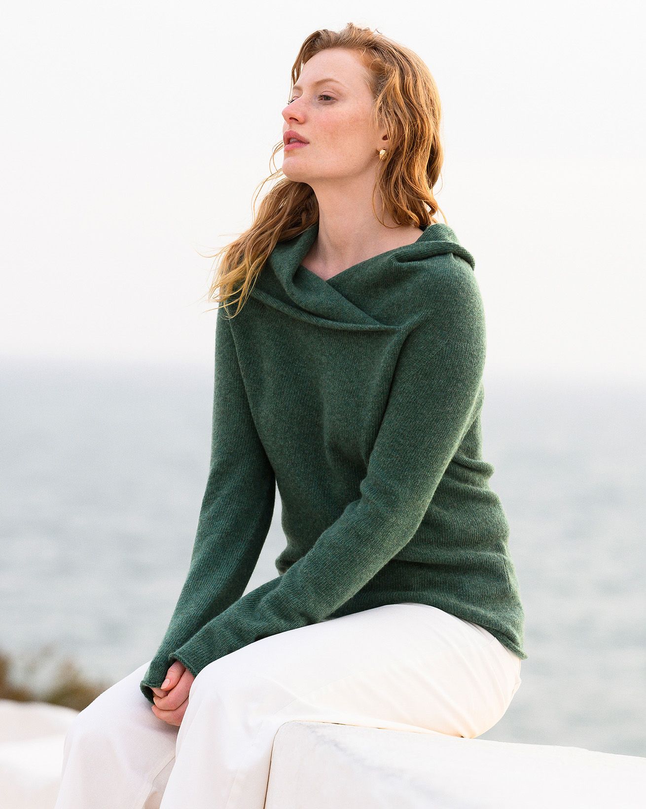 Supersoft Collared Slouch Sweater