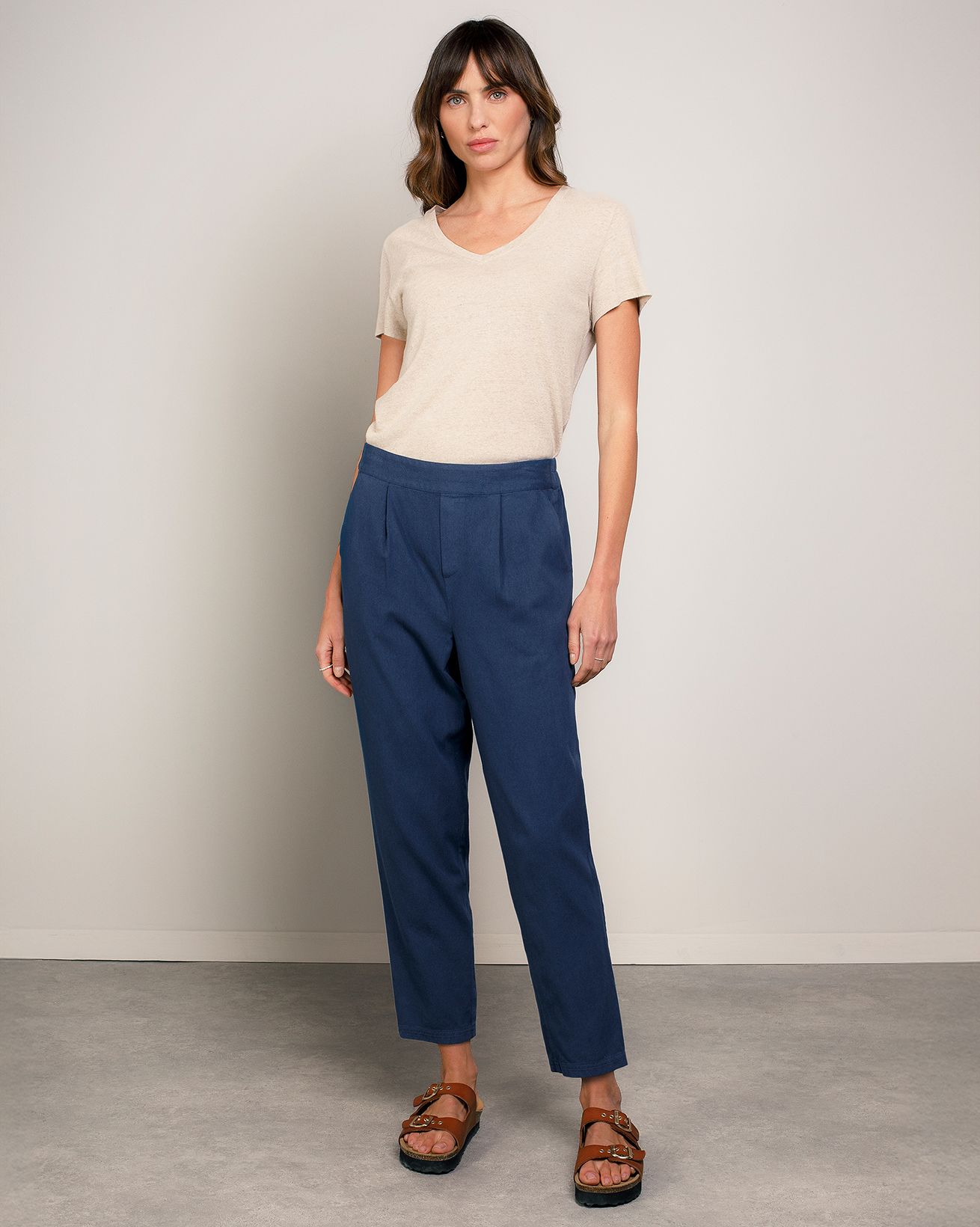 Twill Tapered Trousers