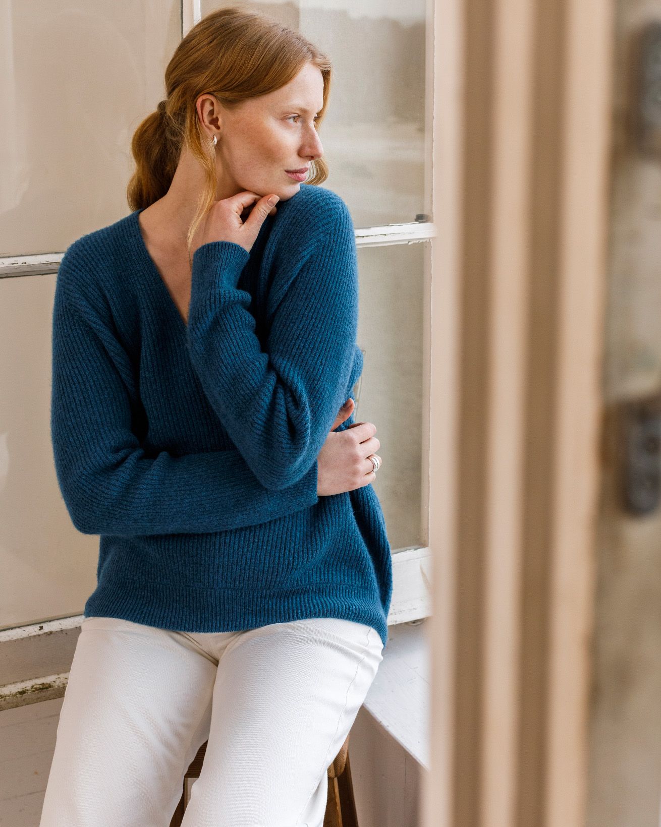 Cocoon V Neck Jumper