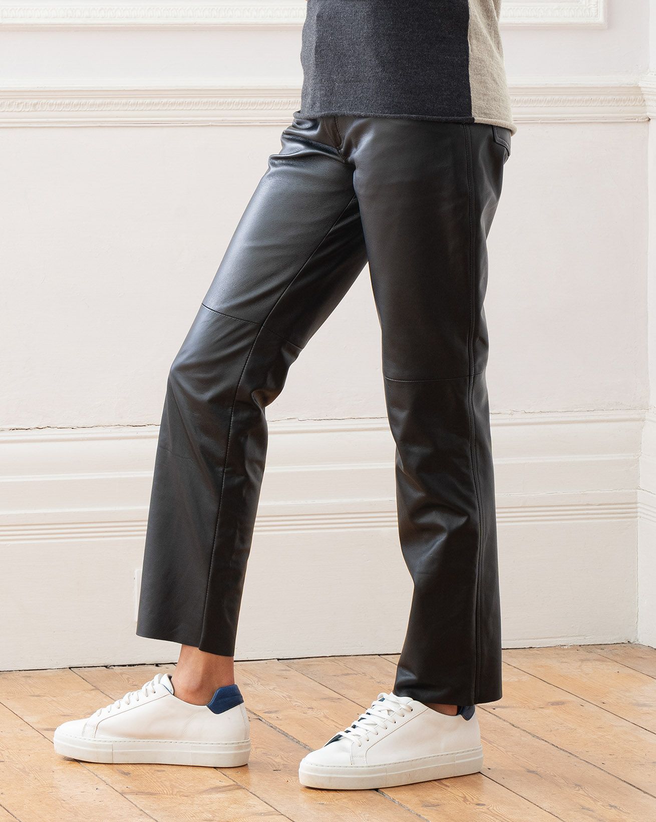 Leather Cigarette Trousers