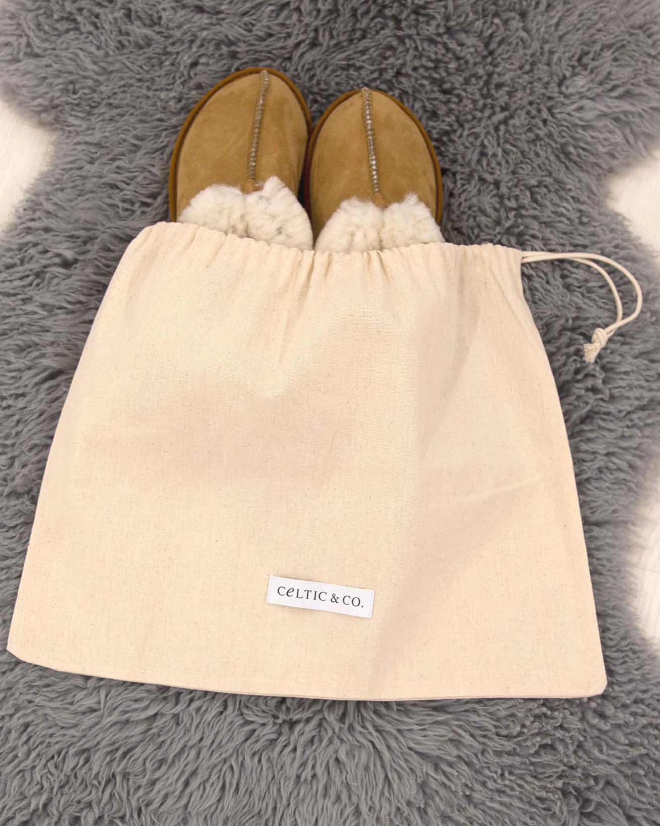 Organic Cotton Slipper Bag