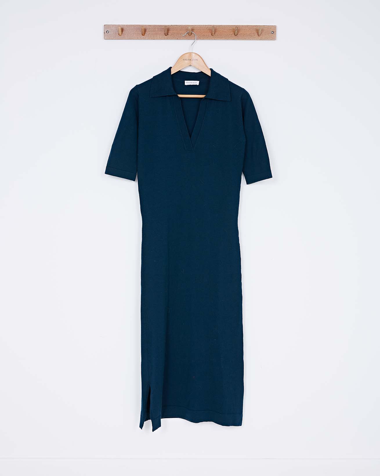 Supersoft Midi Polo Dress / Icelandic Blue / XS