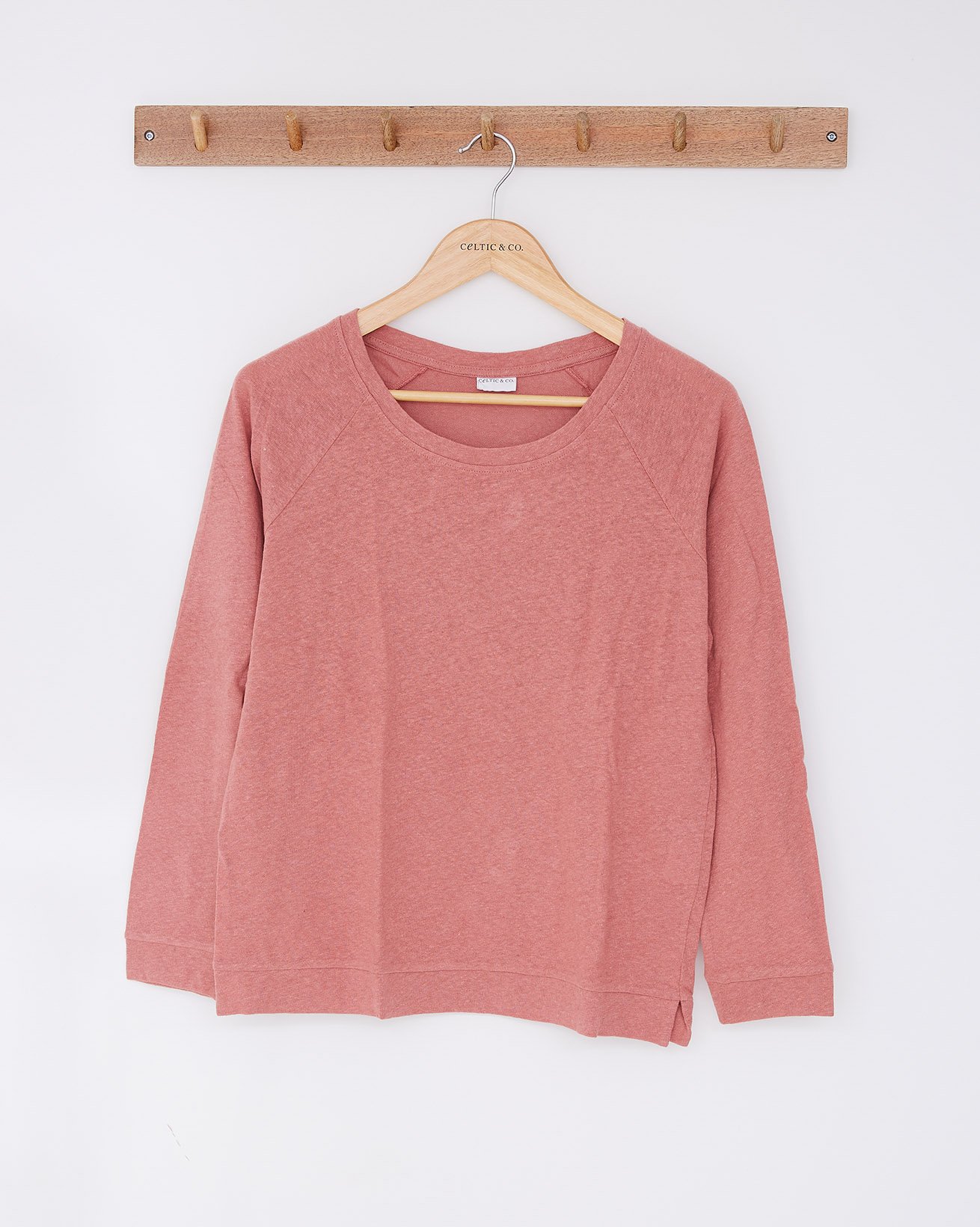 Linen Cotton Sweatshirt / Antique Rose / 12