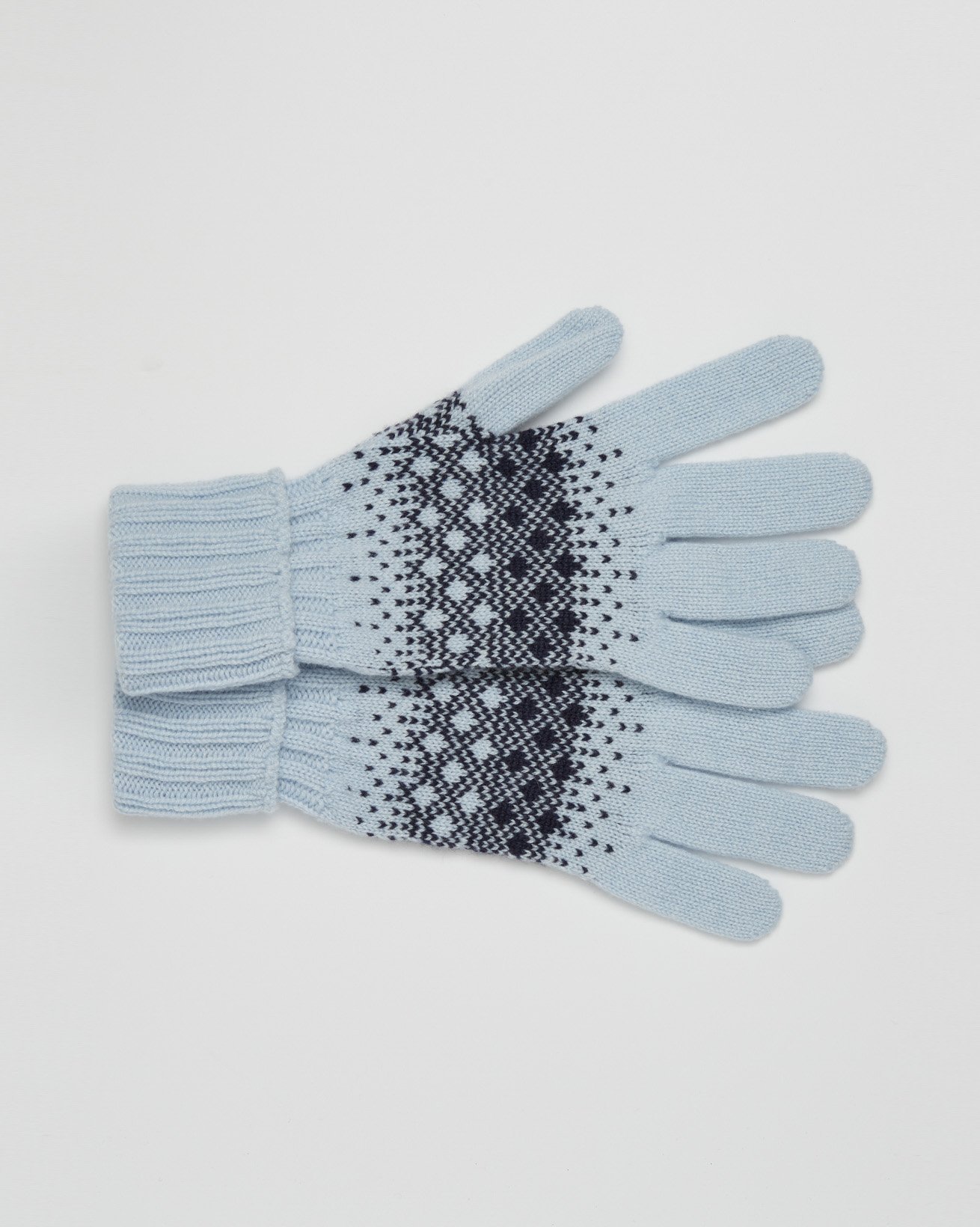 2453-cashmere fairisle gloves - one size - navy, light blue - back.jpg