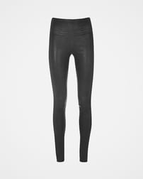 Stretch Leather Leggings