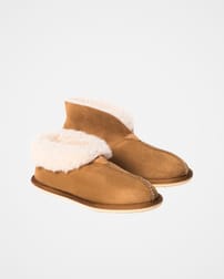 Ladies' Sheepskin Bootee Slippers