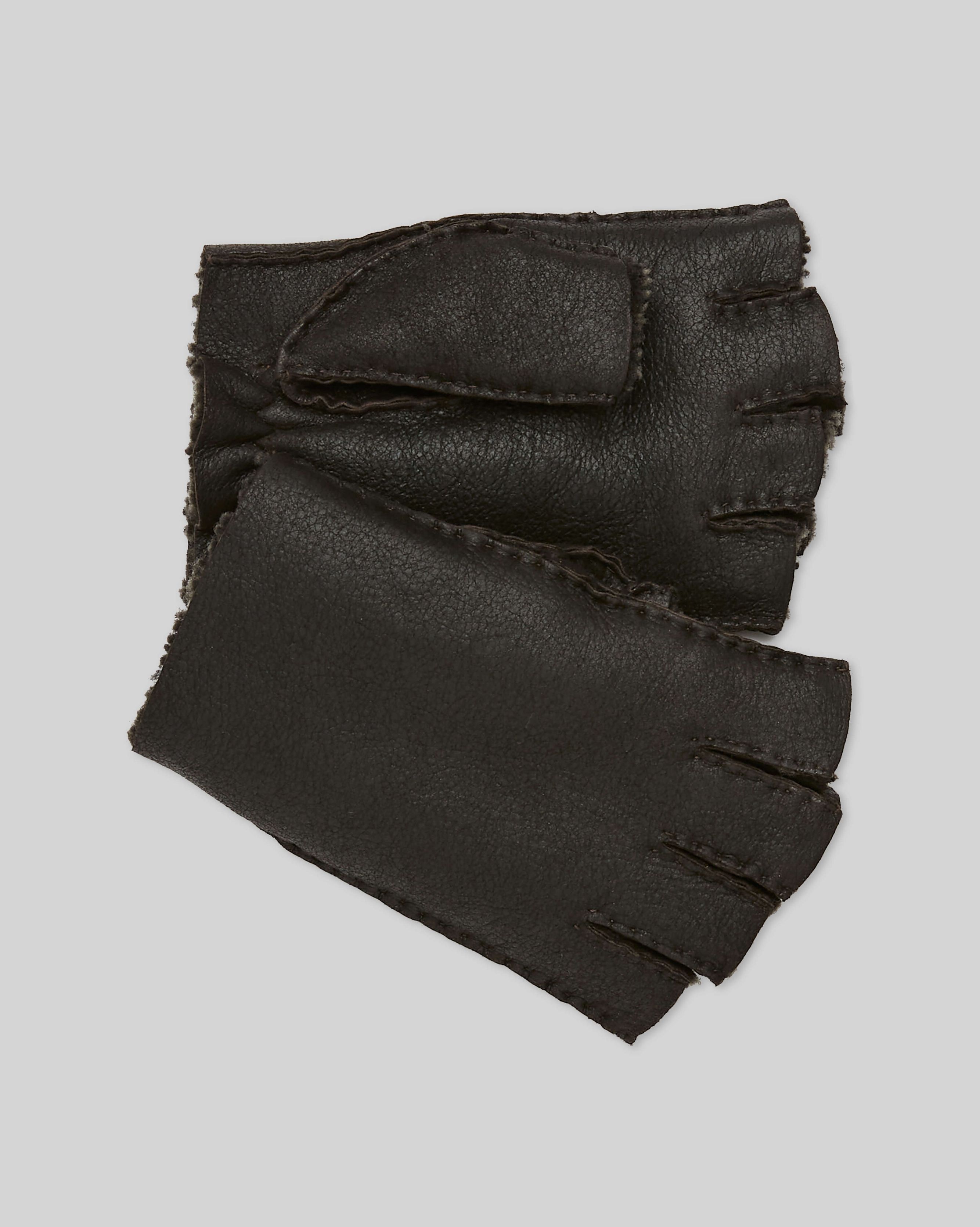 Fingerless Super Star Leather Gloves