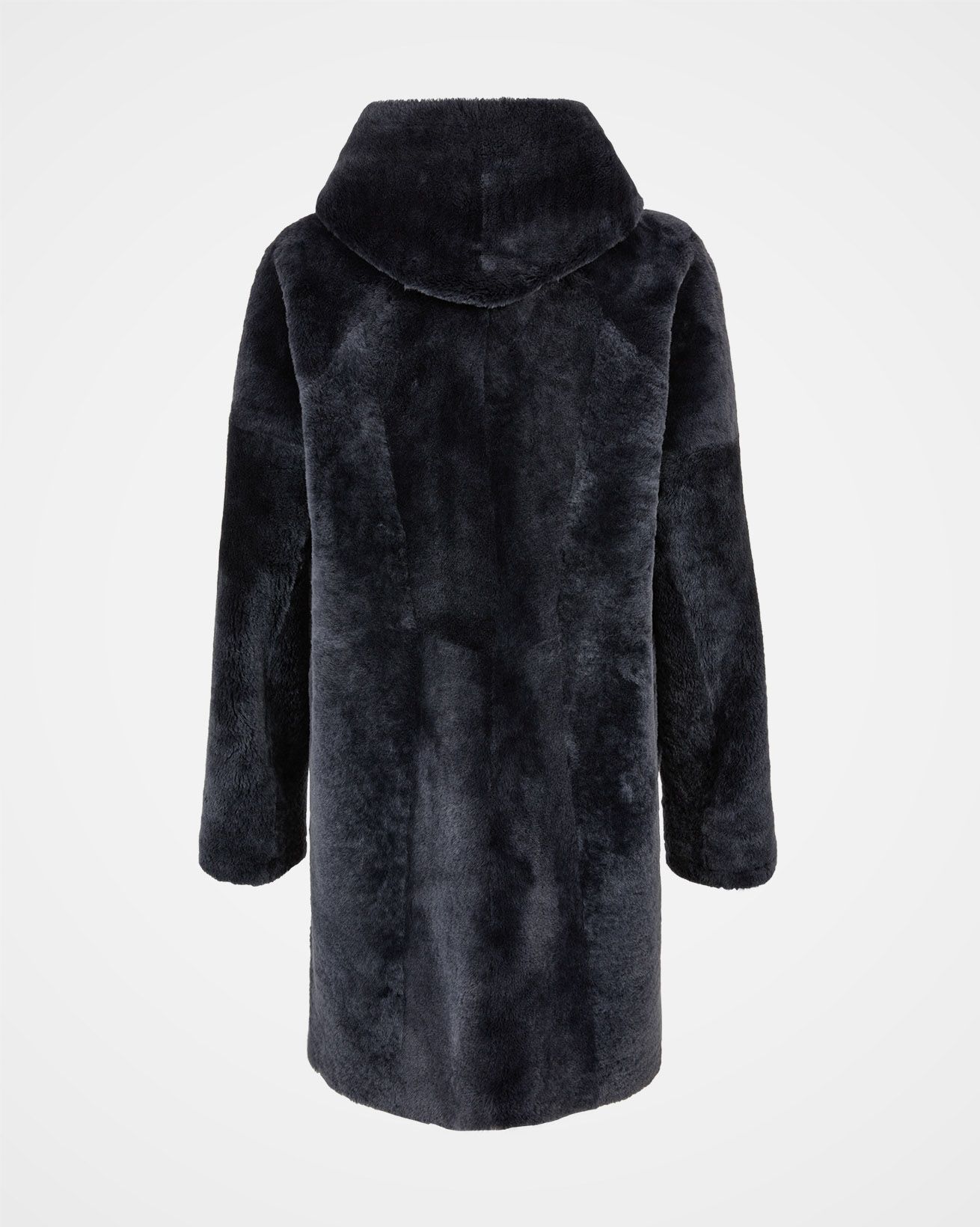 Reversible Hooded Cocoon Coat