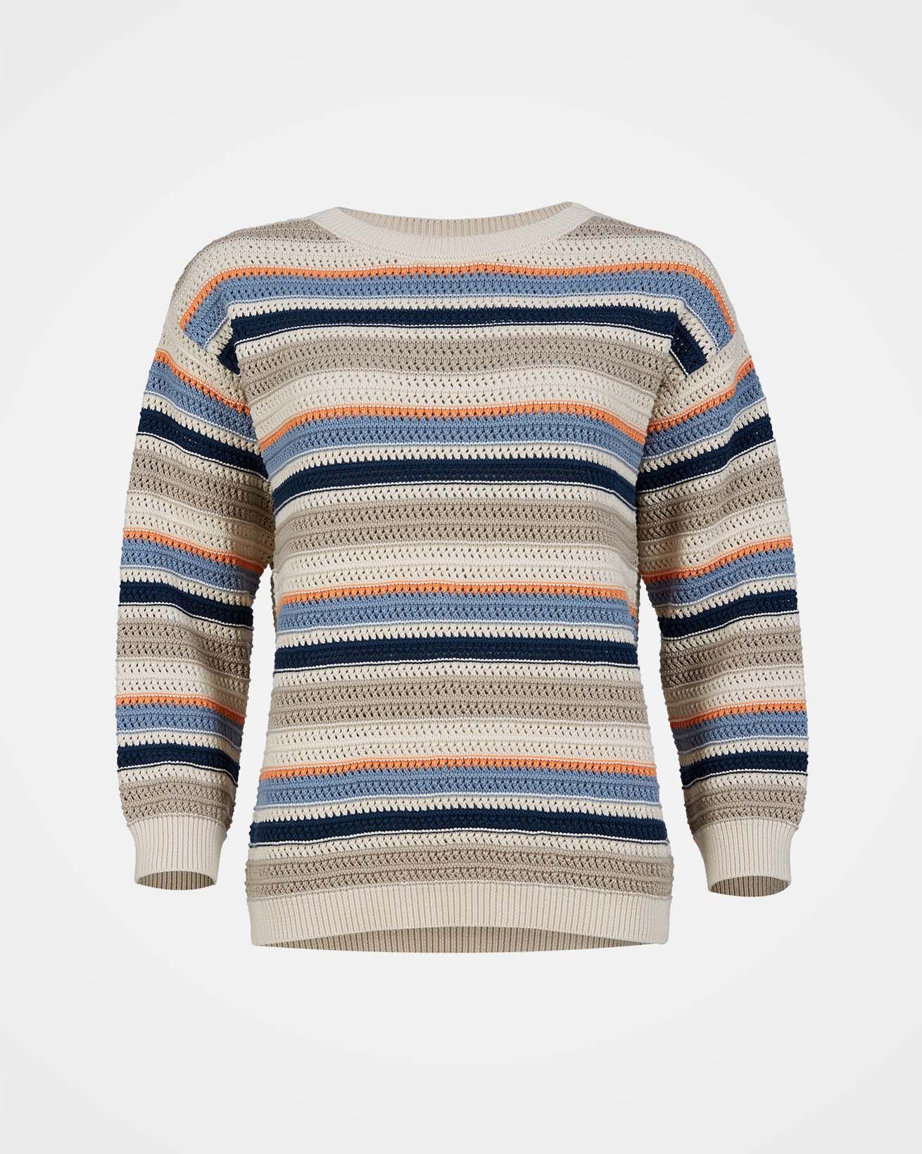 Organic Cotton Pointelle Stitch Sweater
