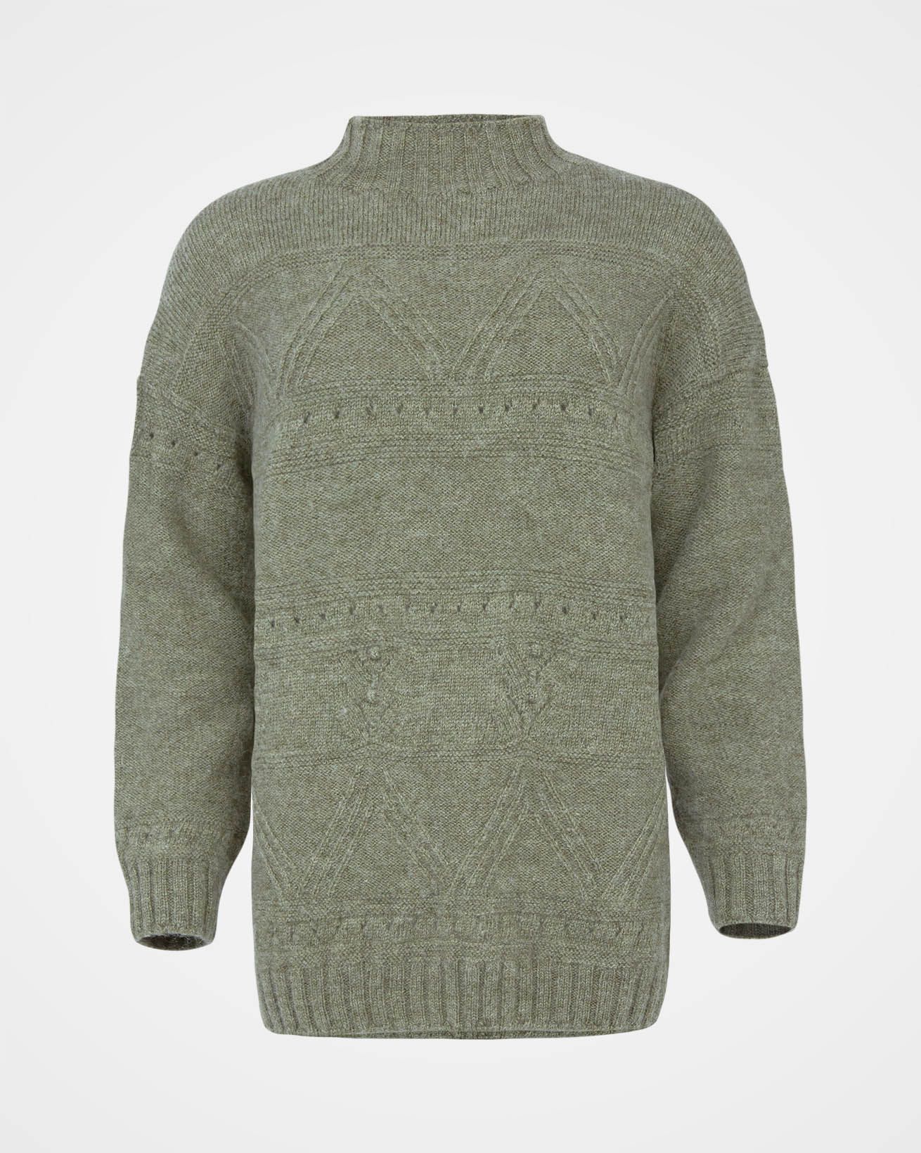 Shop Wool blend pointelle knit sweater dress