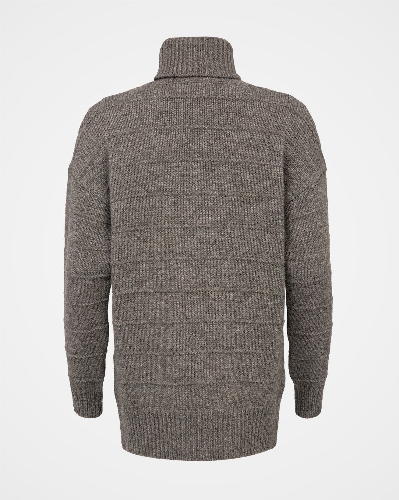 Purl Detail Turtleneck Sweater