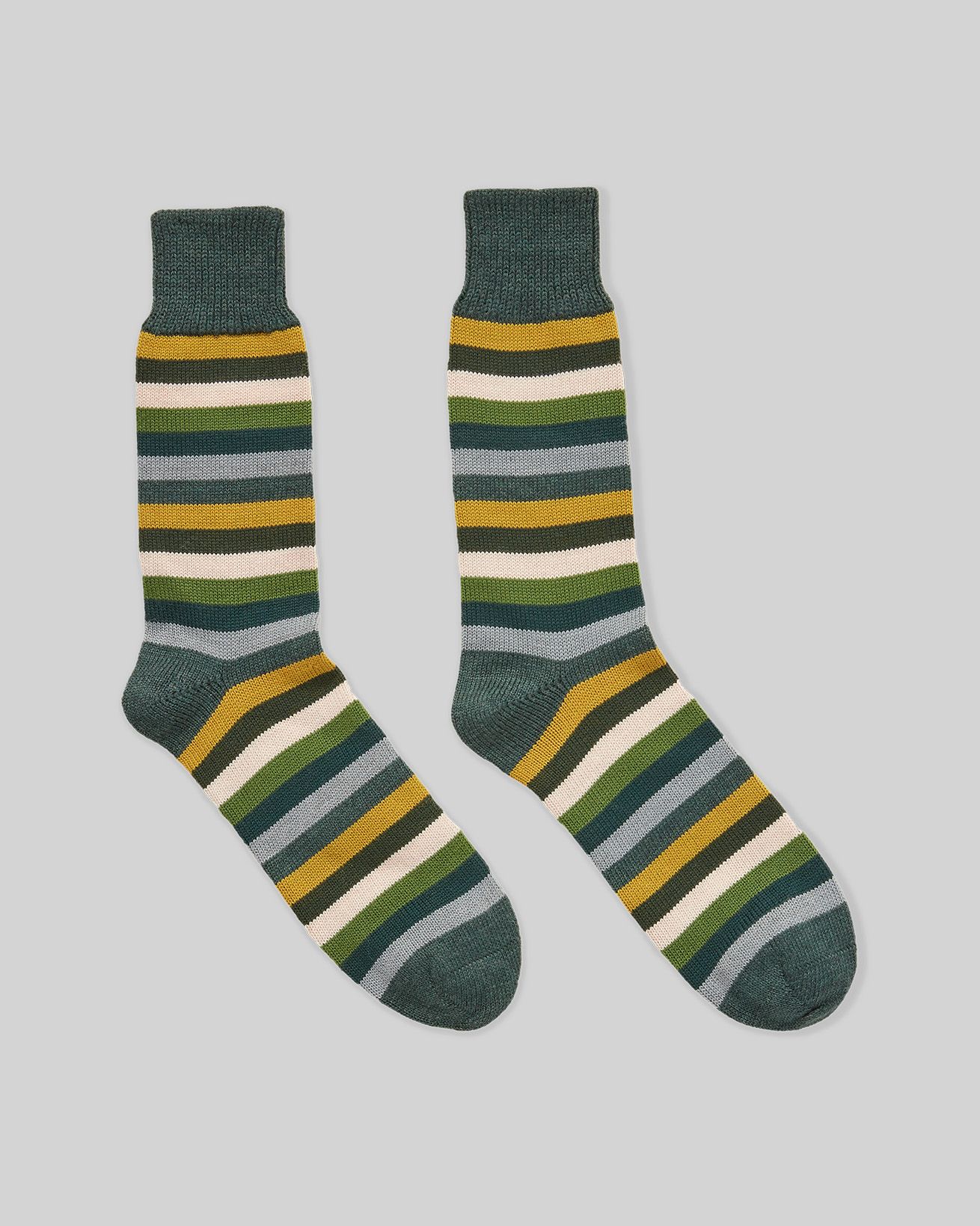 Men's Merino Cotton Stripe Socks