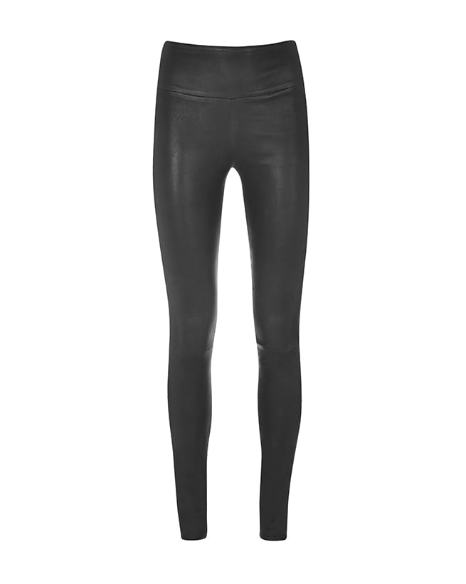 Utopia by HUE Black Faux Leather Leggings Women's XL UT18563 Real Back  Pockets
