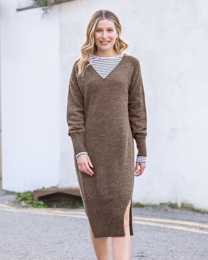 8017 Alpaca Organic Wool Dress Undyed Brown 1080x1350 2