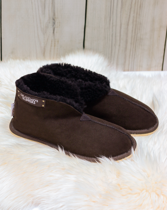 Men's Sheepskin Bootee Slippers