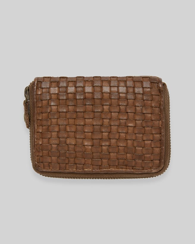 Celtic & Co. Ladies Small Woven Leather Purse