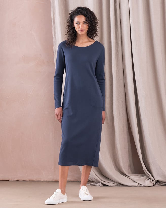 Scoop back 2025 midi dress