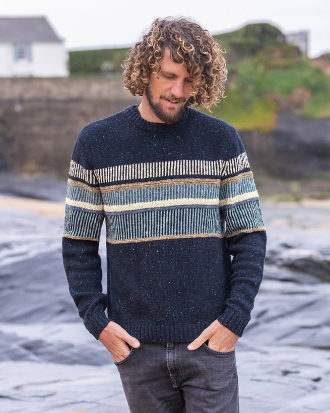 Men's Irish Sweater Vest - Road to Donegal