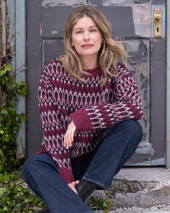 Fair Isle Crew Neck Sweater