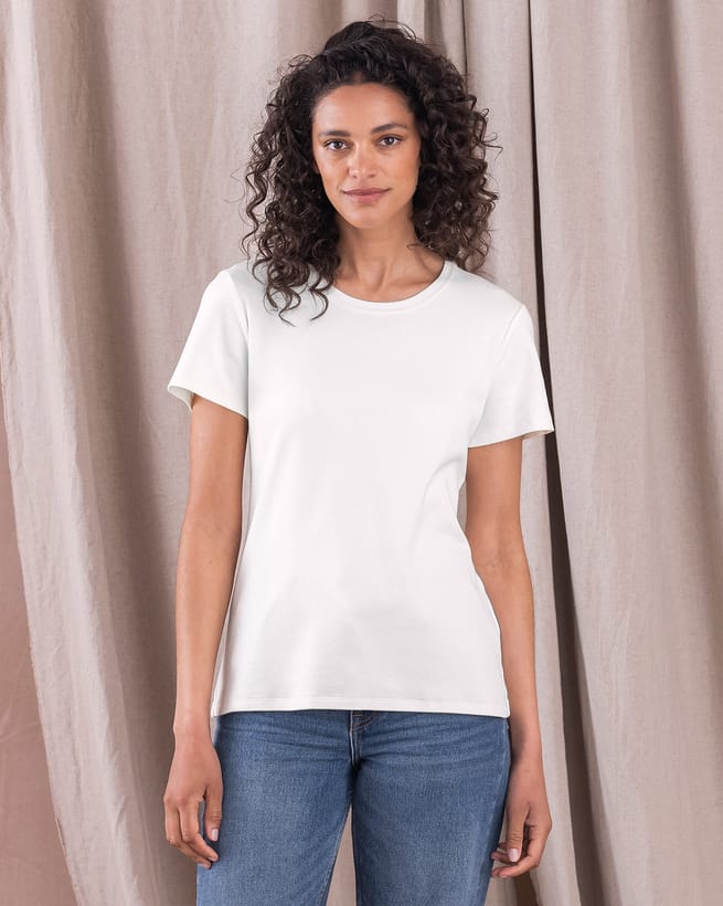 Organic Cotton Short Sleeve Crew Neck T Shirt