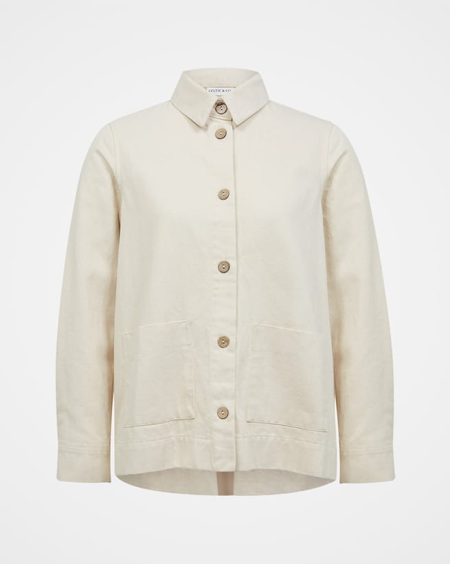 Cotton Twill Pleat Back Jacket