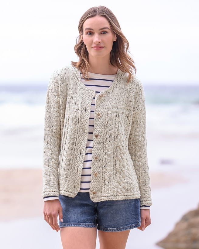 Cotton linen cardigan hotsell