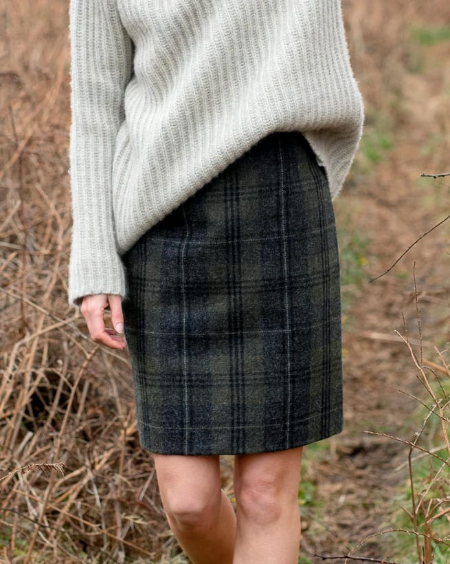 Accessorizing Wool Skirts