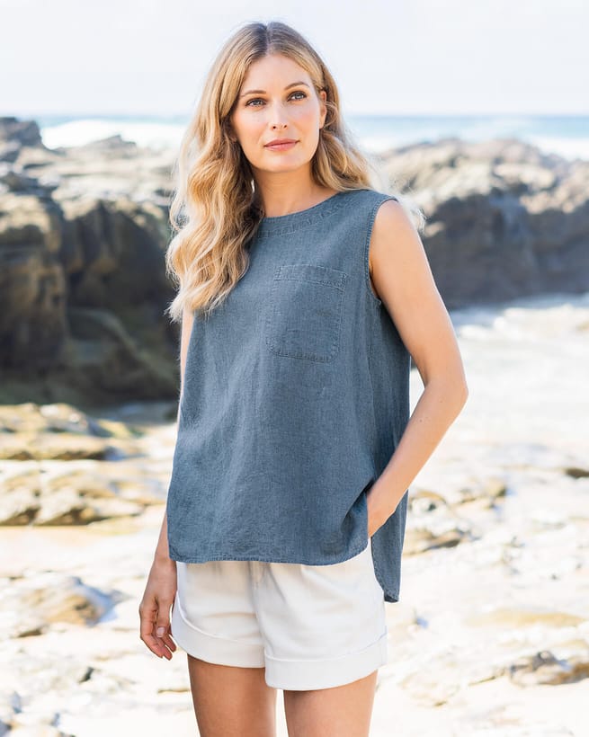 Celtic & Co. Linen/Organic Cotton Tank Top 