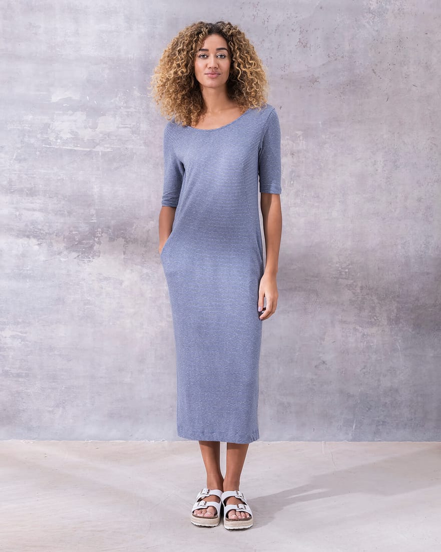 Linen/Organic Cotton Button Back Dress