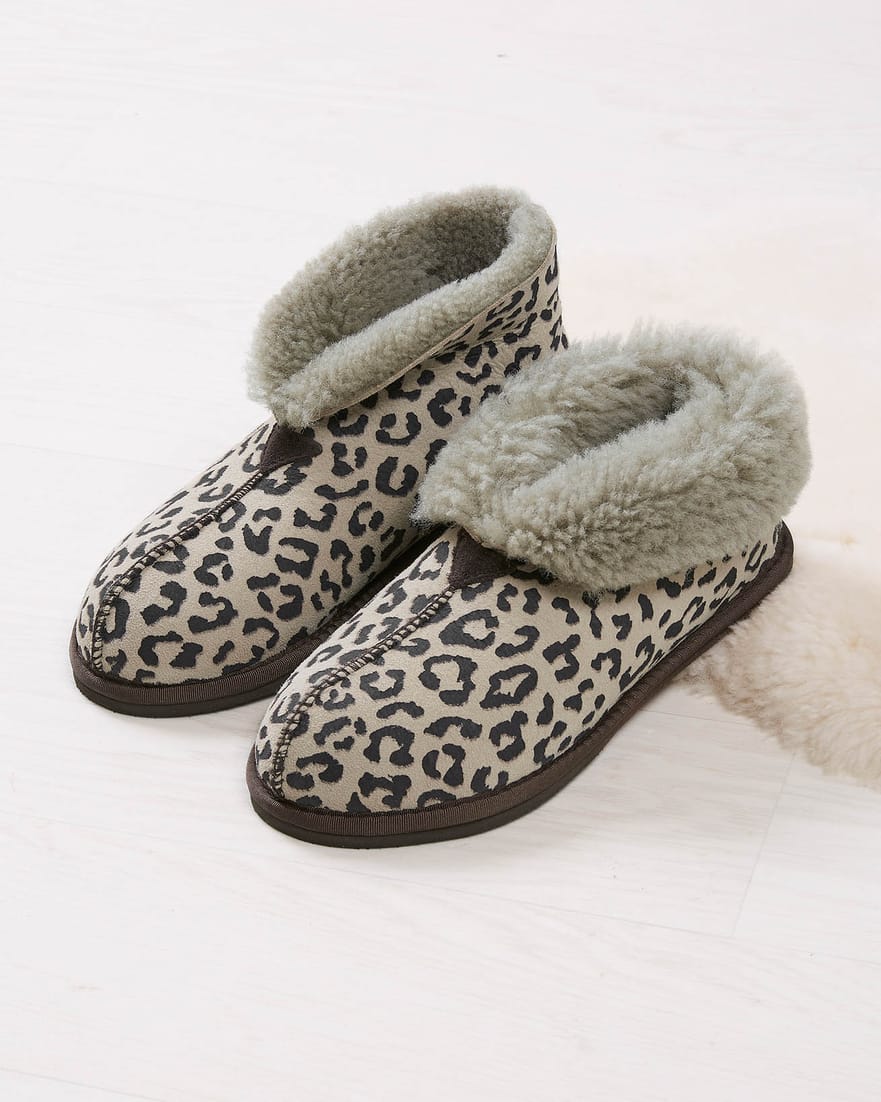 Women's Shearling Bootee Slippers