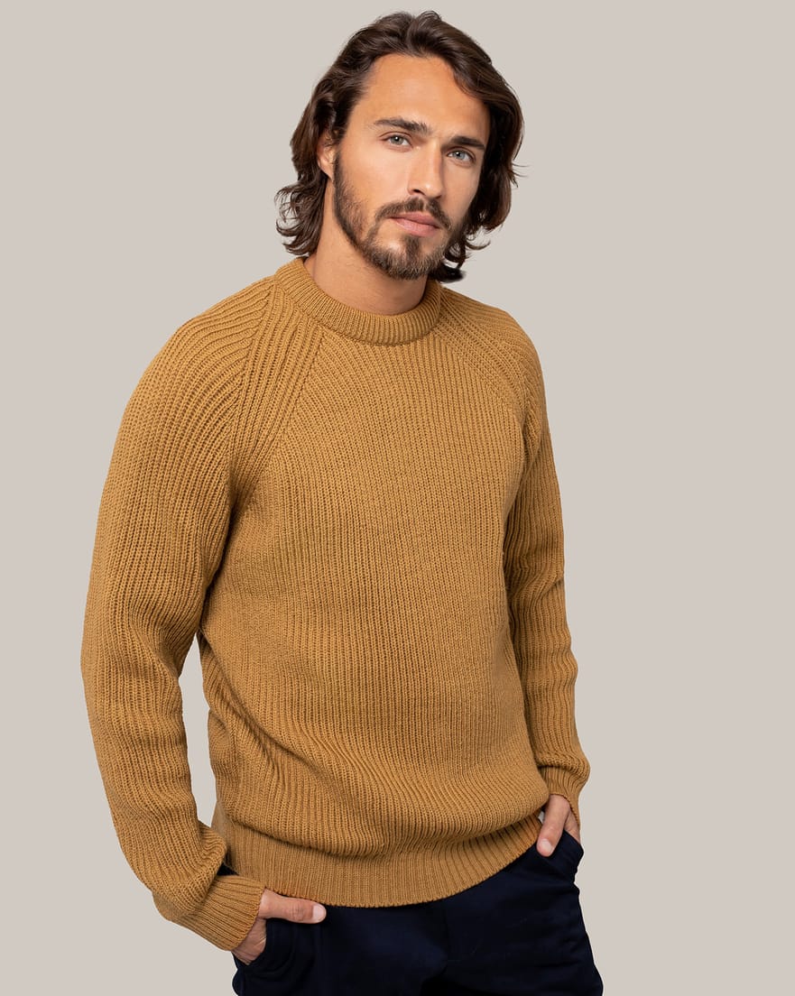 Men's Ribbed Fishermans Jumper