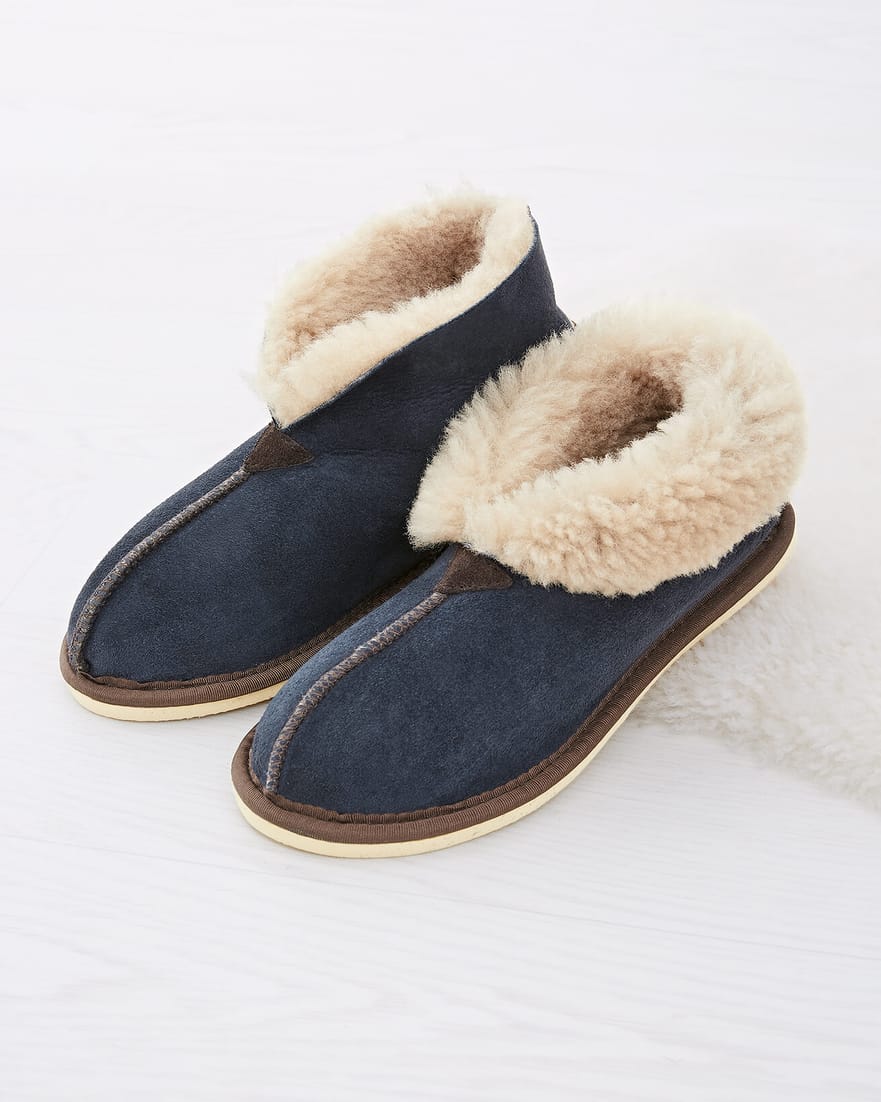 Ladies' Shearling Bootee Slippers