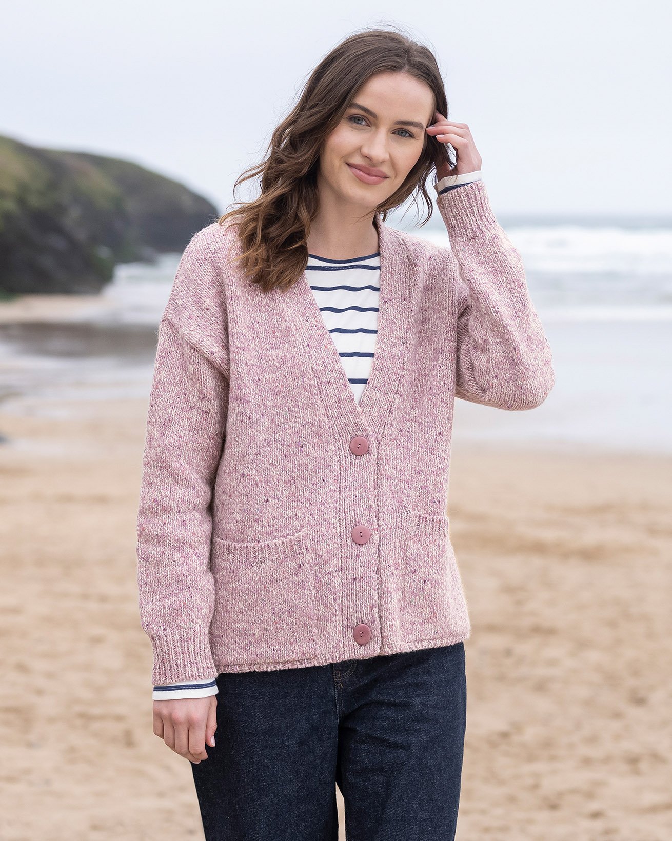 Alpaca Tweed Cardigan