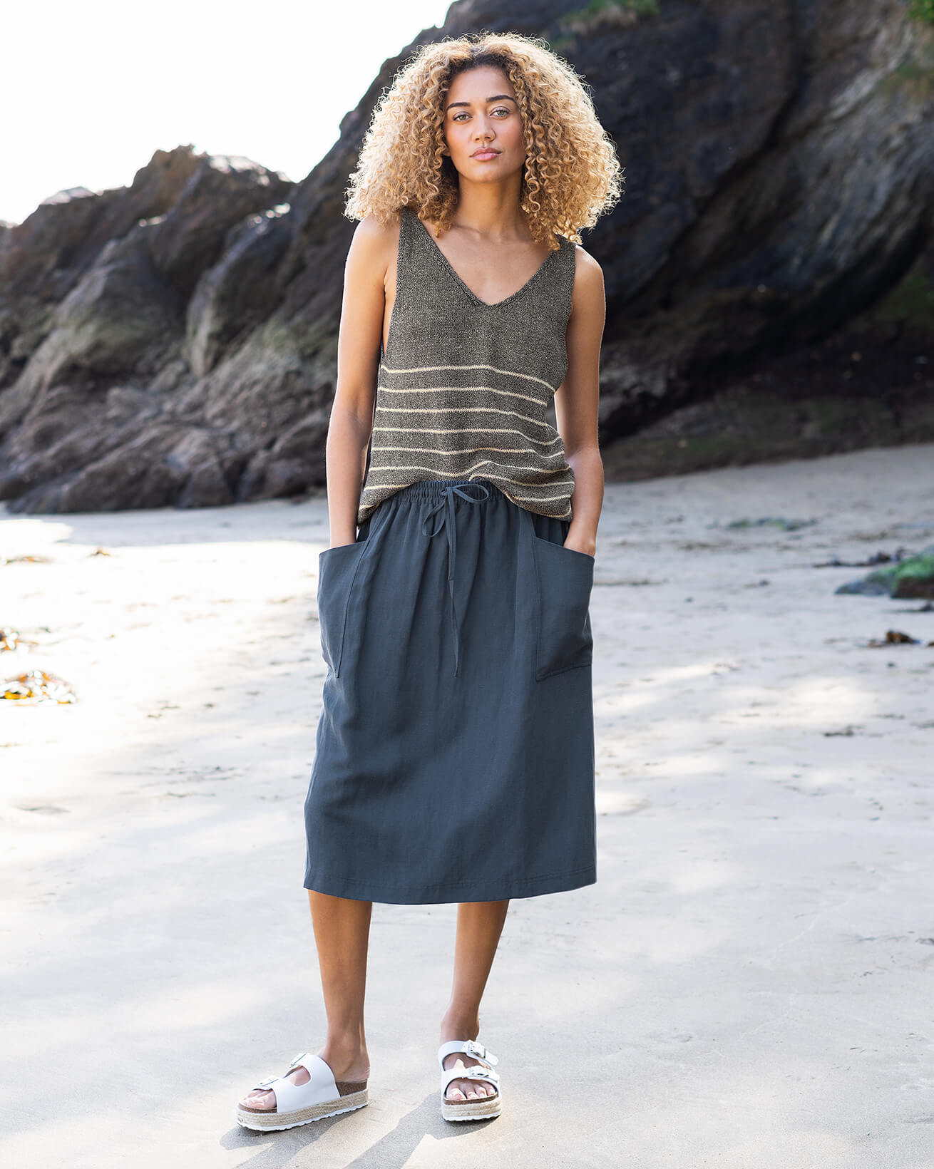 Lyocell/Linen Skirt