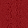 紅色のケーブル編み